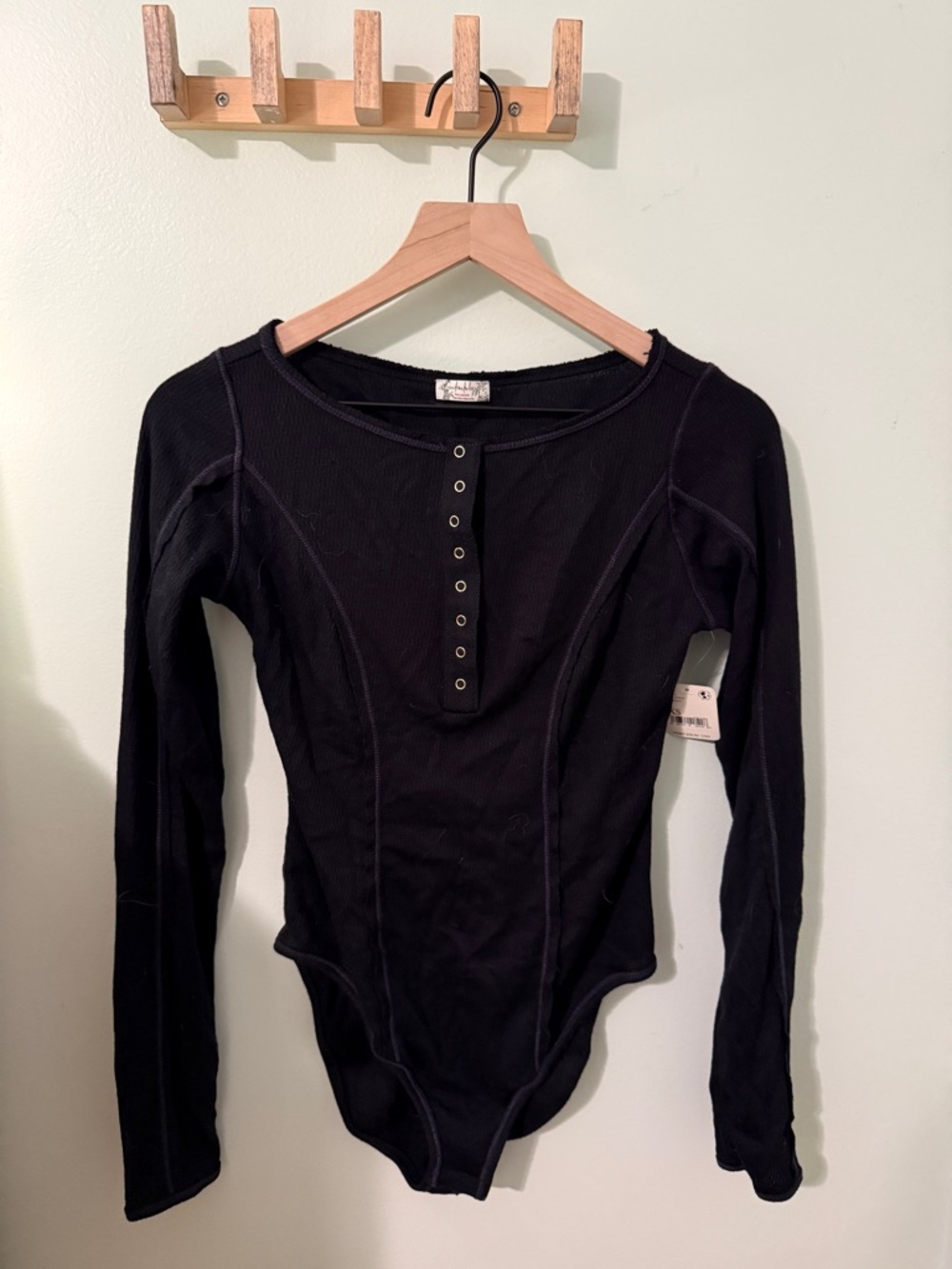 Free People Intimately Free People Black Bodysuit